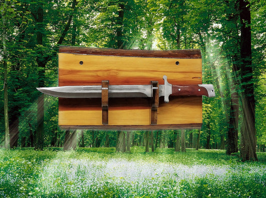 Small Live Edge Cedar Knife Tonto Dagger Bayonet Wall Display Unique Handmade Wooden Gift