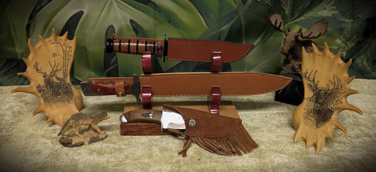 Rustic 2 Tier Live Edge Swamp Oak Purple Heart Display Stand Samurai Military Collectors Gift